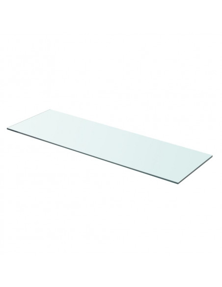 Mensola in Vetro Trasparente 80x25 cm