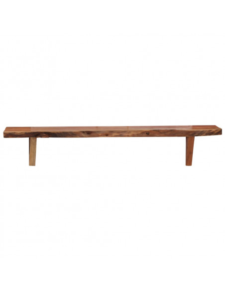 Mensole 2 pz 90x20x18 cm in Legno Massello di Acacia