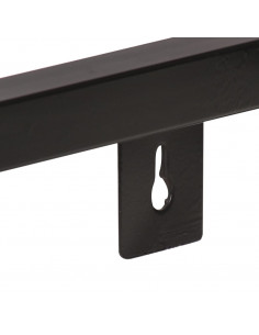 Mensole a Muro 2 pz 40 cm in Legno Massello di Mango Grezzo
