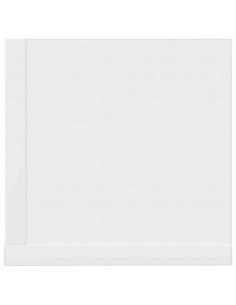 Mensole a Muro 2 pz Bianche 75x16,5x16,5 cm in Truciolato