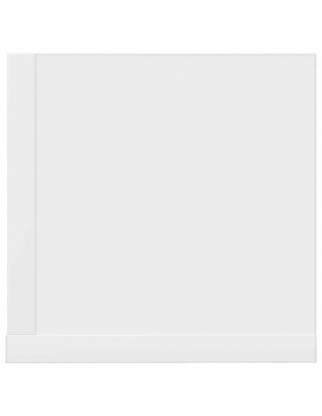 Mensole a Muro 2 pz Bianche 75x16,5x16,5 cm in Truciolato