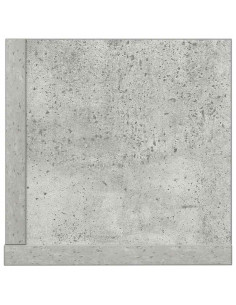 Mensole a Muro 2pz Grigio Cemento 75x16,5x16,5 cm in Truciolato