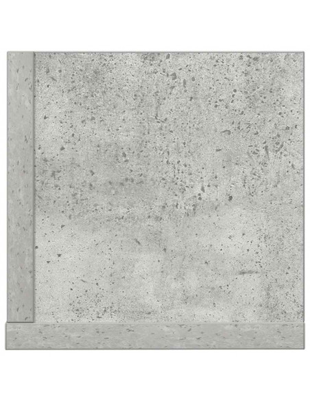 Mensole a Muro 2pz Grigio Cemento 75x16,5x16,5 cm in Truciolato