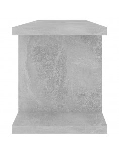 Mensole a Parete 2 pz Grigio Cemento 75x18x20 cm in Multistrato