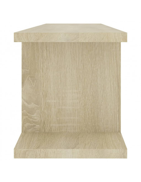 Mensole a Parete 2 pz Rovere Sonoma 75x18x20 cm in Multistrato