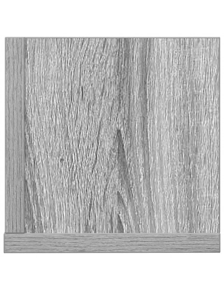 Mensole a Parete 2pz Grigio Sonoma 75x16,5x16,5cm in Truciolato