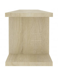 Mensole a Parete 2pz Rovere Sonoma 90x18x20cm Legno Multistrato