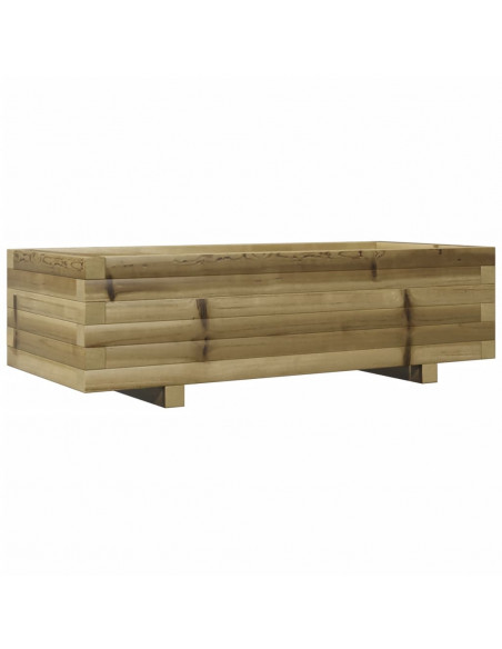 Fioriera da Giardino 90x40x26,5 cm in Legno di Pino Impregnato