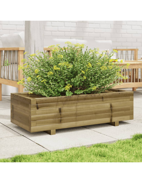 Fioriera da Giardino 90x40x26,5 cm in Legno di Pino Impregnato