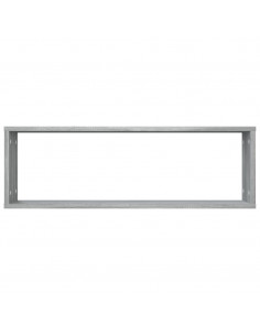 Mensole Cubo Muro 4 Grigio Sonoma 80x15x26,5 Legno Multistrato