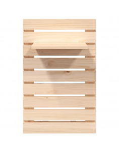 Mensole da Letto a Parete 2 pz Legno Massello di Pino