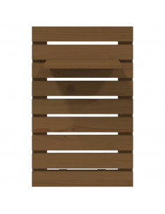 Mensole da Letto a Parete 2 pz Miele Legno Massello di Pino