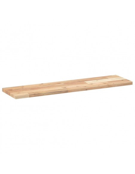 Mensole da Parete 2 pz 100x20x2 cm Legno Acacia Non Trattato