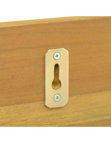 Mensole da Parete 2 pz 110x10x10 cm in Legno Massello di Teak