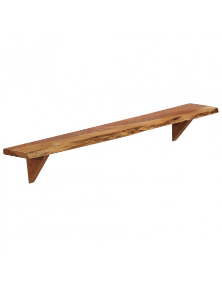 Mensole da Parete 2 pz 110x20x18 cm in Legno Massello di Acacia
