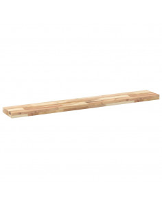 Mensole da Parete 2 pz 120x20x4 cm Legno Acacia Non Trattato