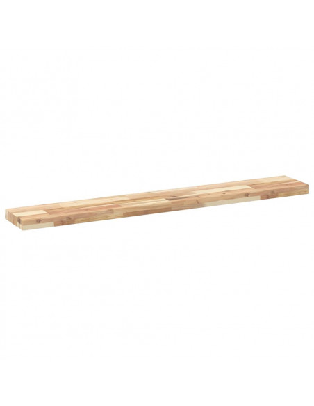 Mensole da Parete 2 pz 120x20x4 cm Legno Acacia Non Trattato