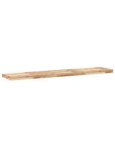 Mensole da Parete 2 pz 140x30x4 cm Legno Acacia Non Trattato
