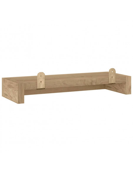 Mensole da Parete 2 pz 40x15x6 cm in Legno Massello di Teak