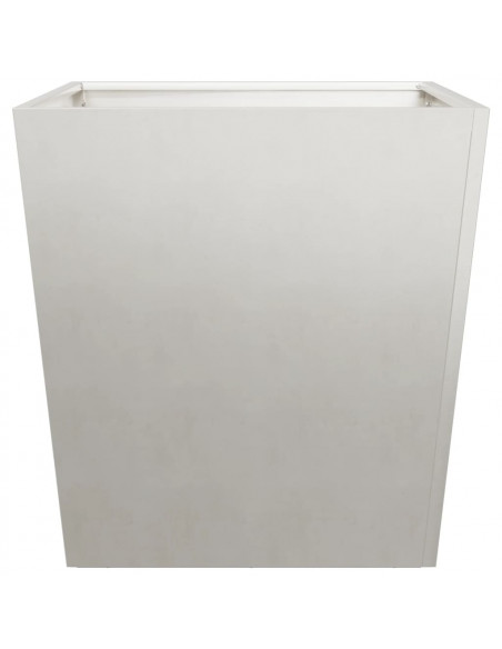 Fioriere da Giardino 2 pz 50x50x50 cm in Acciaio Inox