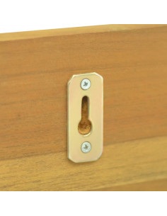 Mensole da Parete 2 pz 90x10x10 cm in Legno Massello di Teak