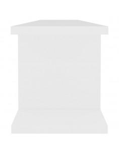 Mensole da Parete 2 pz Bianche 90x18x20 cm in Legno Multistrato