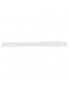 Mensole da Parete 2 pz Bianco Lucido 115x9x3 cm