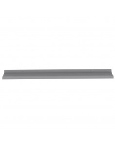 Mensole da Parete 2 pz Grigie 100x9x3 cm