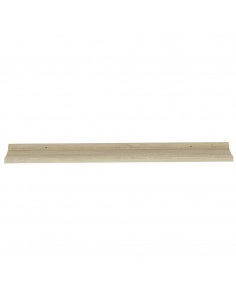 Mensole da Parete 2 pz Rovere Sonoma 100x9x3 cm