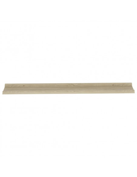 Mensole da Parete 2 pz Rovere Sonoma 115x9x3 cm