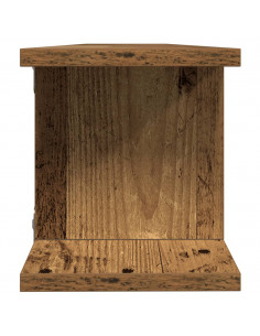 Mensole da Parete 2pz Legno Vecchio 105x18x20 cm in Truciolato