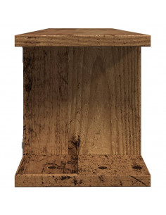 Mensole da Parete 2pz Legno Vecchio 75x18x20 cm in Truciolato