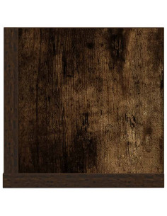 Mensole da Parete 2pz Rovere Fumo 75x16,5x16,5 cm in Truciolato