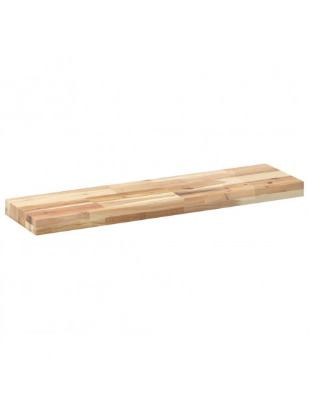 Mensole da Parete 3 pz 100x20x4 cm Legno Acacia Non Trattato