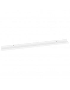 Mensole da Parete 4 pz Bianche 100x9x3 cm