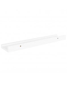 Mensole da Parete 4 pz Bianche 40x9x3 cm