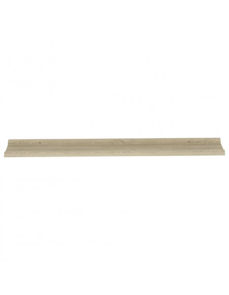 Mensole da Parete 4 pz Rovere Sonoma 115x9x3 cm