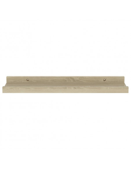 Mensole da Parete 4 pz Rovere Sonoma 40x9x3 cm