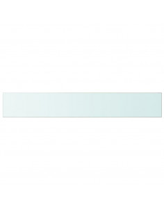 Mensole in Vetro Trasparente 2 pz 100x15 cm