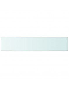 Mensole in Vetro Trasparente 2 pz 100x20 cm