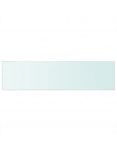 Mensole in Vetro Trasparente 2 pz 100x25 cm