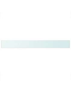 Mensole in Vetro Trasparente 2 pz 110x12 cm