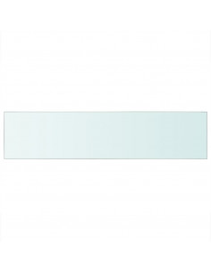 Mensole in Vetro Trasparente 2 pz 110x25 cm