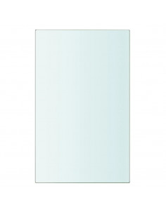 Mensole in Vetro Trasparente 2 pz 20x12 cm