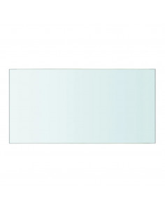 Mensole in Vetro Trasparente 2 pz 40x20 cm