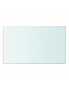 Mensole in Vetro Trasparente 2 pz 50x30 cm