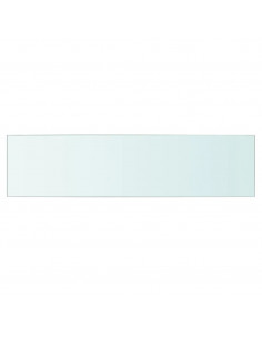 Mensole in Vetro Trasparente 2 pz 60x15 cm