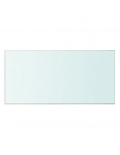 Mensole in Vetro Trasparente 2 pz 60x30 cm