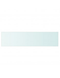 Mensole in Vetro Trasparente 2 pz 80x20 cm