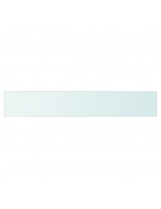 Mensole in Vetro Trasparente 2 pz 90x15 cm